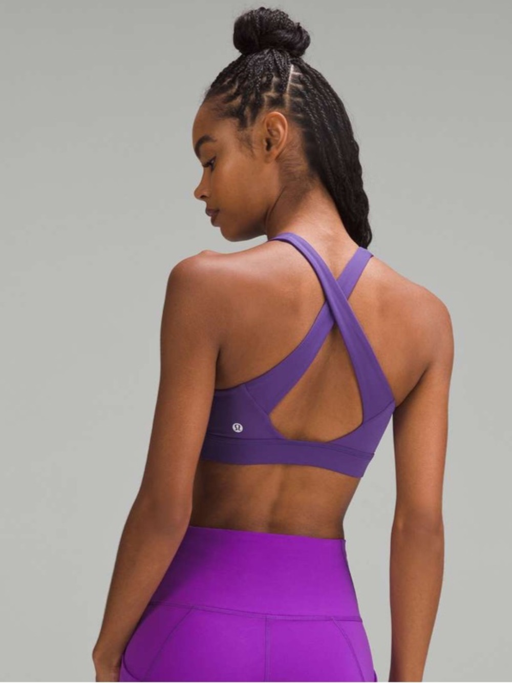 Lululemon Envital Bra *Medium Support B/C Cup Petrol Purple - Picture 4 of 7